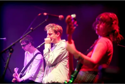 Band playing at a gig